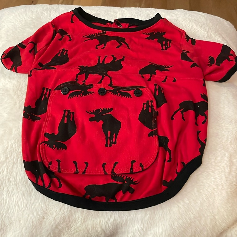 Moose On Red Dog Pajama (M)